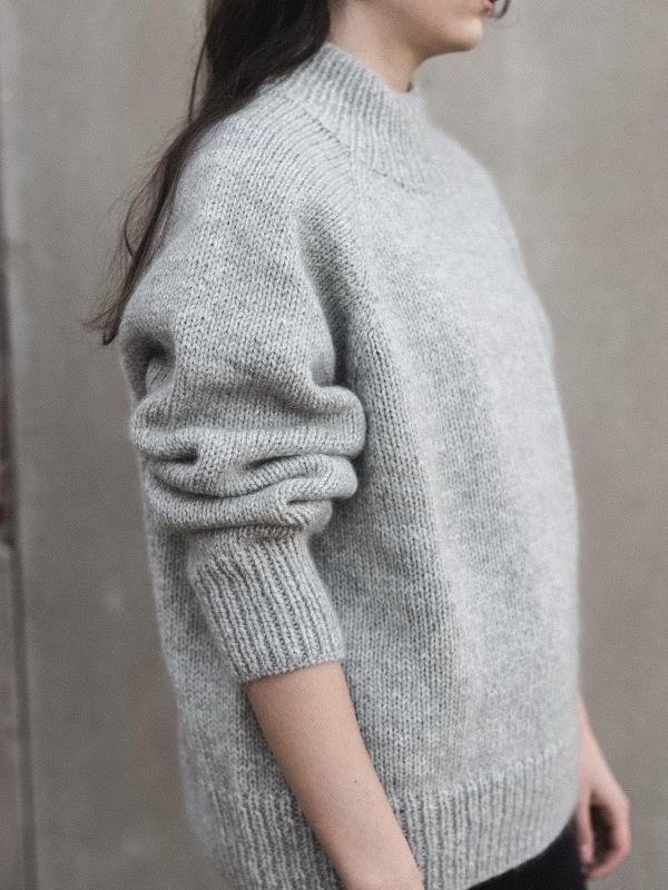 Maya Sweater Knitting Pattern – Hip-Length, Mock Neck
