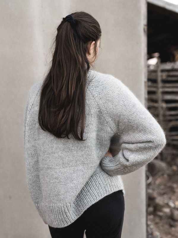 Maya Sweater Knitting Pattern – Hip-Length, Mock Neck