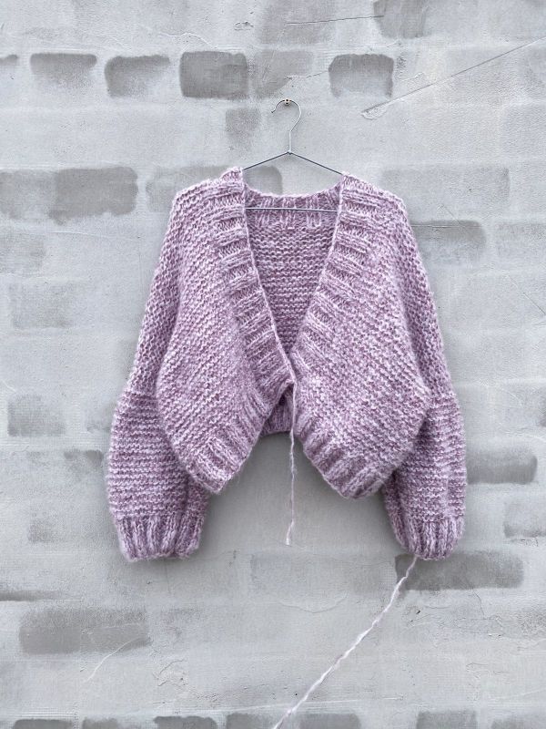 Ruke Fluffy Cardigan Knitting Pattern – Oversized, Balloon
