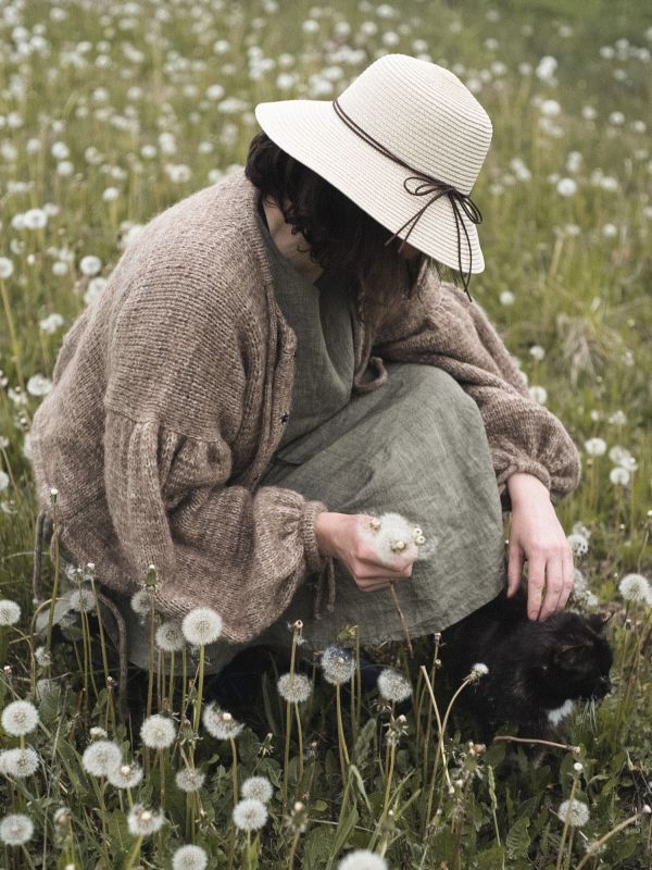 Knitting pattern for Balloon sleeve cardigan