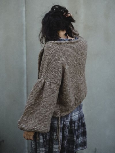 Knitting pattern for Balloon sleeve cardigan