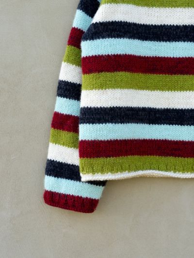 Knitting pattern for the Striped Muse sweater