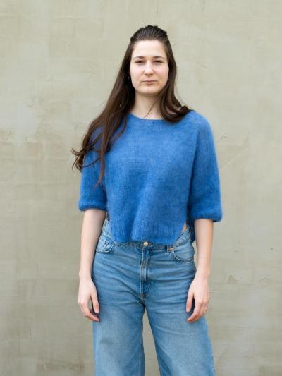 Yoga Mohair Sweater Knitting Pattern – Light, Elegant, and Soft
