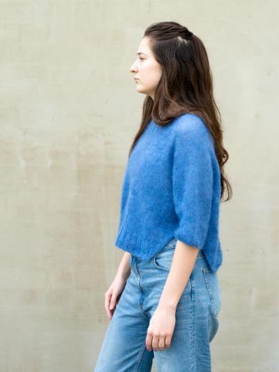 Yoga Mohair Sweater Knitting Pattern – Light, Elegant, and Soft