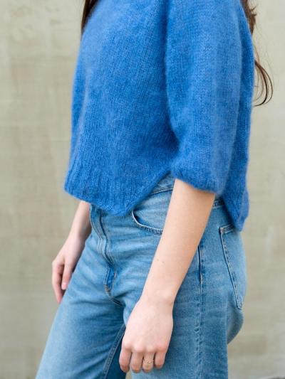 Yoga Mohair Sweater Knitting Pattern – Light, Elegant, and Soft