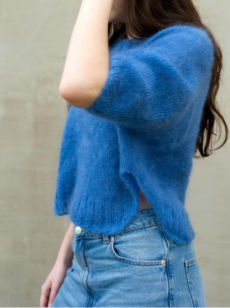 Yoga Mohair Sweater Knitting Pattern – Light, Elegant, and Soft