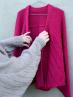 Ruke Chic Cardigan knitting pattern – hand-knitted boho sweater design