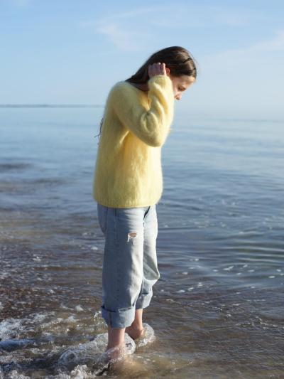 Mohair Muse Sweater – Modern Knitting Pattern with Mohair Elegance