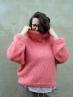 MO Mohair knitting pattern – top-down chunky raglan sweater