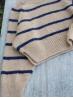 Ruke Cropped Sweater – Striped Knitting Pattern PDF