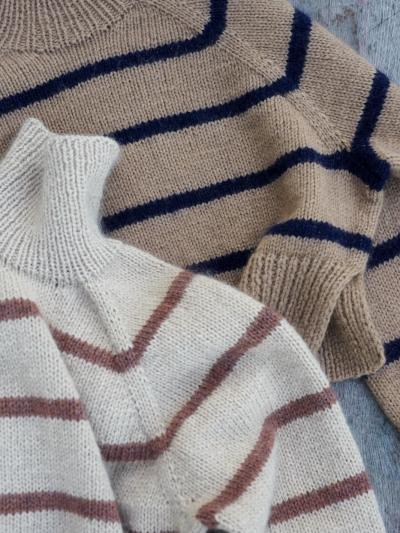 Ruke Cropped Sweater – Striped Knitting Pattern PDF