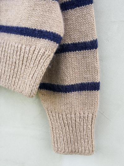 Ruke Cropped Sweater – Striped Knitting Pattern PDF
