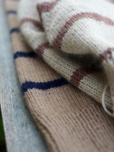 Ruke Cropped Sweater – Striped Knitting Pattern PDF
