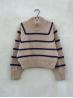 Ruke Cropped Sweater – Striped Knitting Pattern PDF