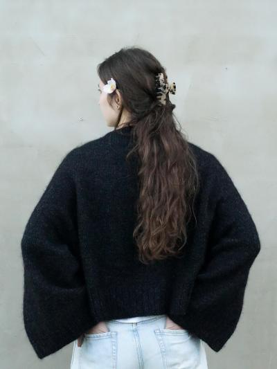 Back view Good Night sweater Ruke knitting pattern