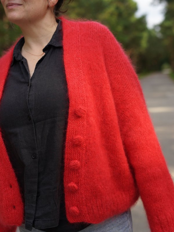 Knitting pattern for Ruke Solid cardigan