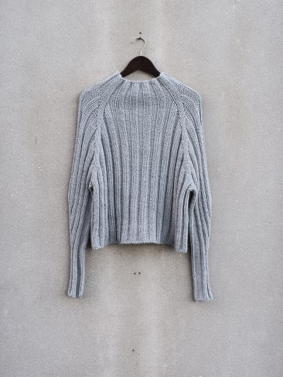 Midnight Jumper Knitting Pattern – Short Turtleneck & Narrowing Ribbed Sleeves