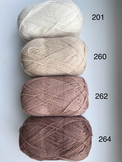 Ruke knit wool yarn, 100 g / 350 m - 3.5 oz / 383 yds, sport weight