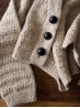 Ruke Iris cardigan knitting pattern double knit front band detail