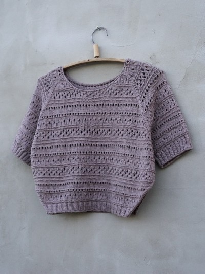 Yoga Summer sweater PDF knitting pattern design