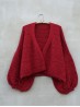 Ruke Moon cardigan knitting pattern oversized red cardigan