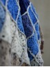 Grandma’s Crocheted Blanket crochet pattern stitch texture detail with joined crochet squares