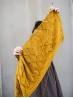 Diamond Cardigan knitting pattern by Ruke Knit with diamond lace fabric in progress