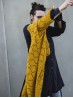 Diamond Cardigan knitting pattern by Ruke Knit showing the lace sleeve and ribbed cuff