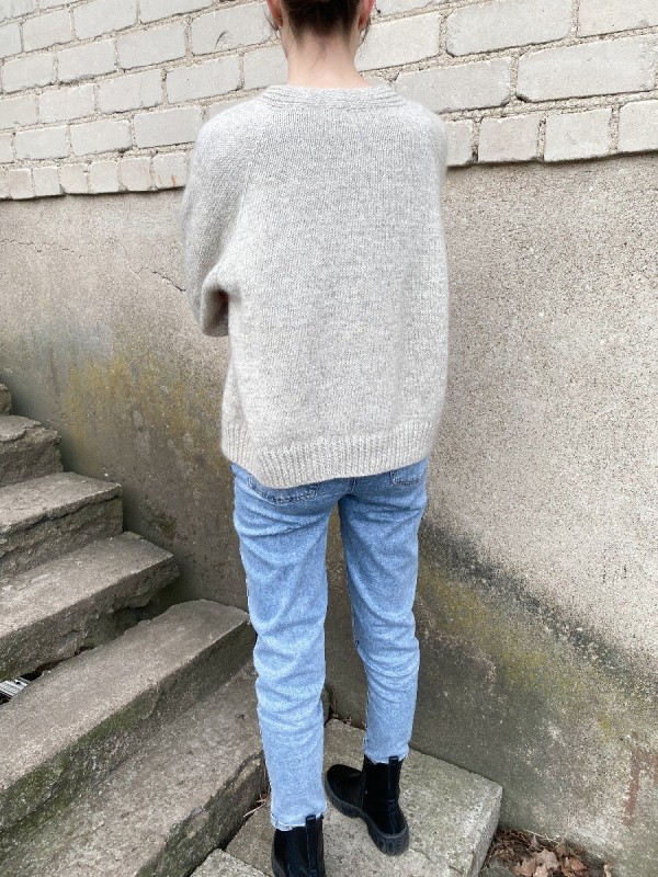 Mohair Weekend Cardigan Knitting Pattern – Hip-Length, V