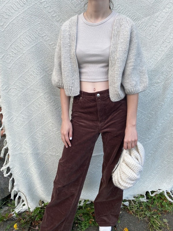 Ruke Butterfly Cardigan Knitting Pattern – Short, V-Neck