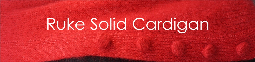 Ruke Solid cardigan - latest knitting pattern