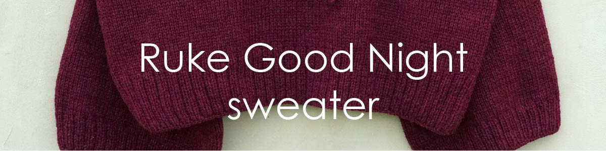 Ruke Good Night sweater knitting pattern
