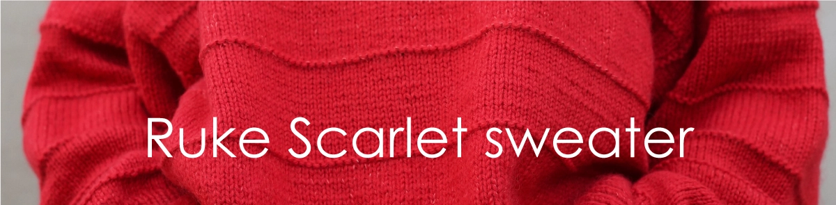 New knitting pattern - Ruke Scarlet sweater