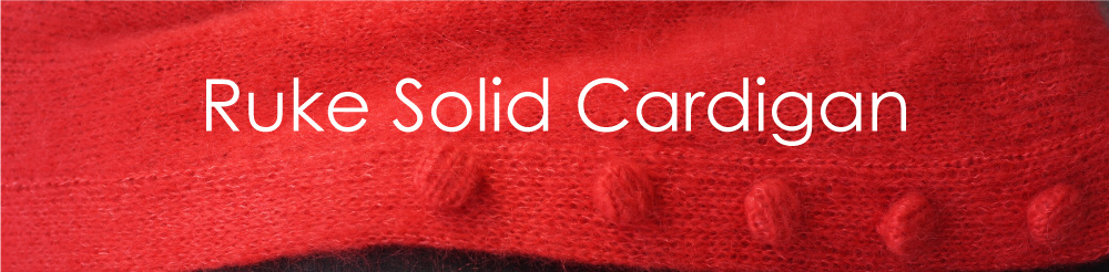 Ruke Solid cardigan - latest knitting pattern