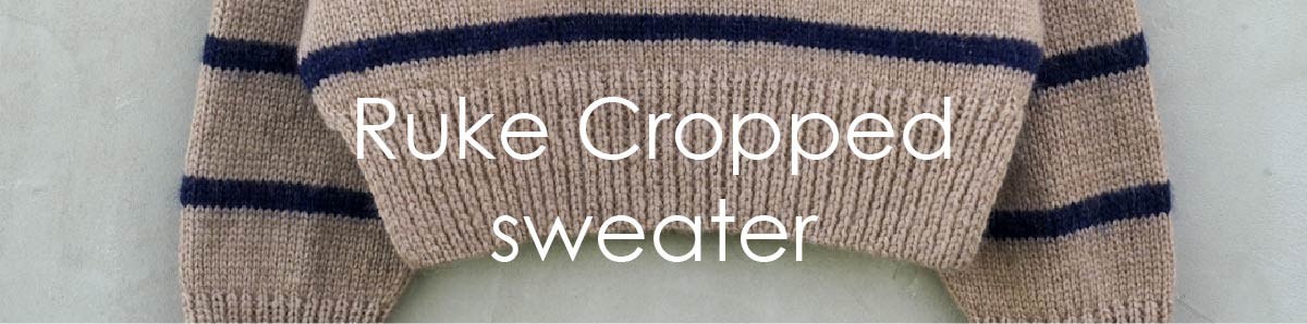 Ruke Cropped sweater knitting pattern
