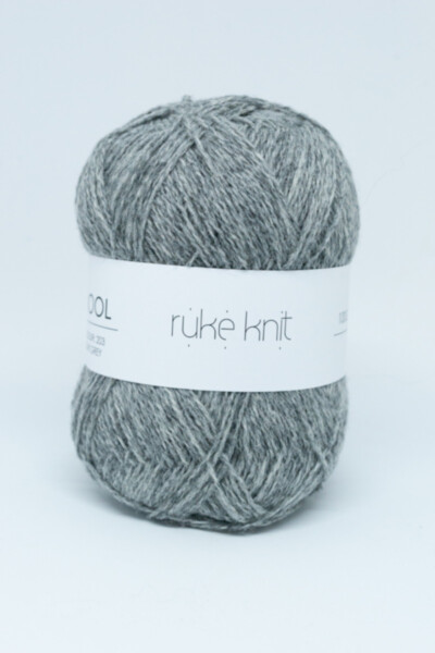 Ruke knit Wool yarn - Silver grey colour (203), 100g