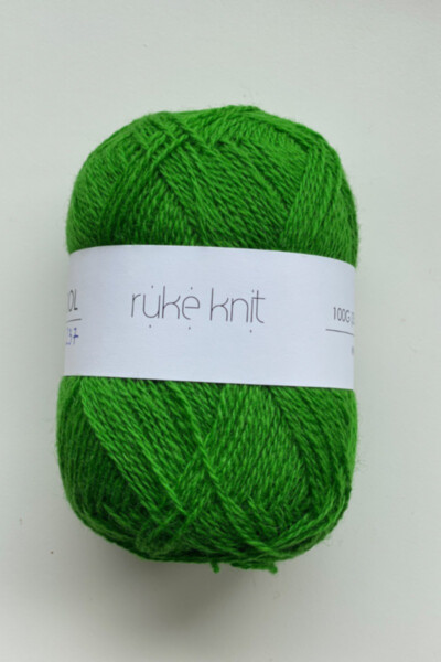 Ruke knit Wool yarn - Jelly green (237), 100g