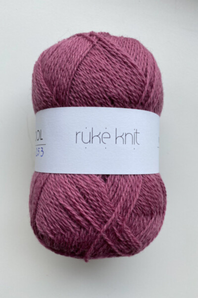 Ruke knit Wool yarn - Lilac pink (253), 100g