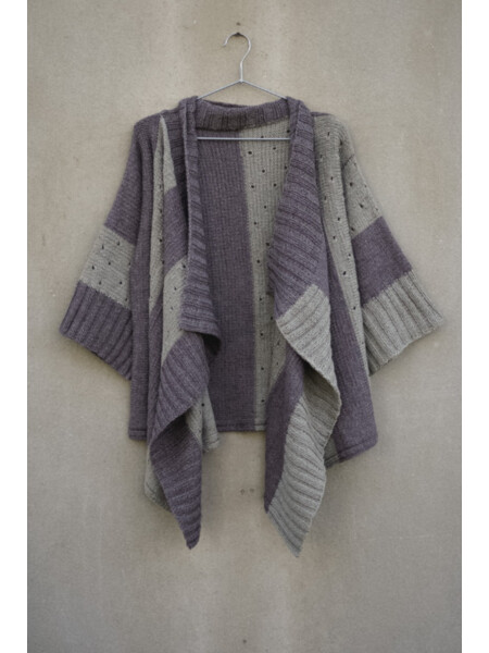 Knitting pattern for Luma striped cardigan