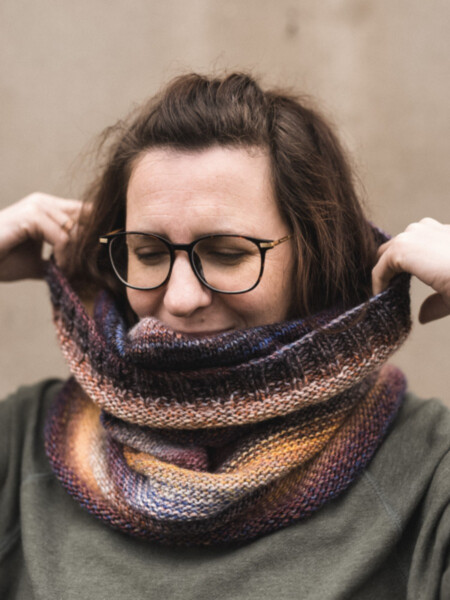 Knitting pattern for Infinity scarf