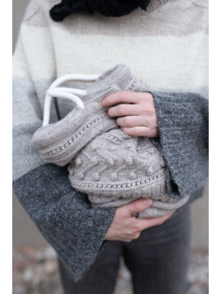 PRINTED knitting pattern for Ruke project bag