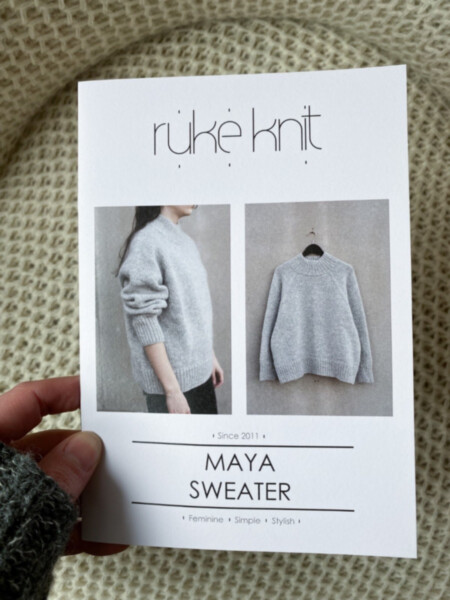 PRINTED Knitting pattern for Maya sweater