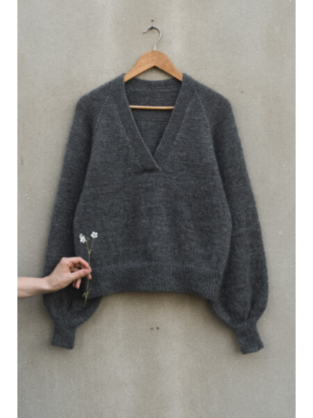 Patrón de tejido de Mohair Weekend sweater