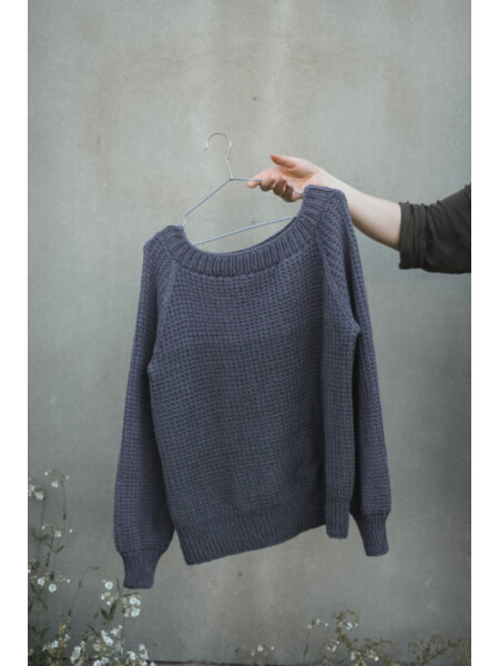 Knitting pattern for Rib cotton pullover