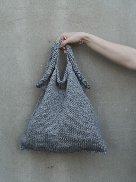 Knitting pattern for Crazy market bag