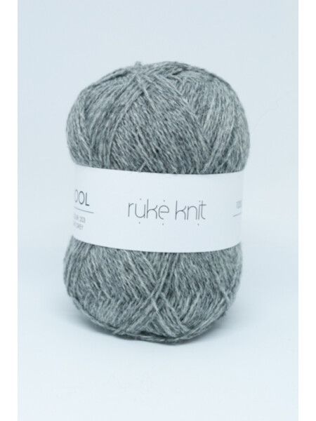 Ruke knit Wool yarn - Silver grey colour (203), 100g