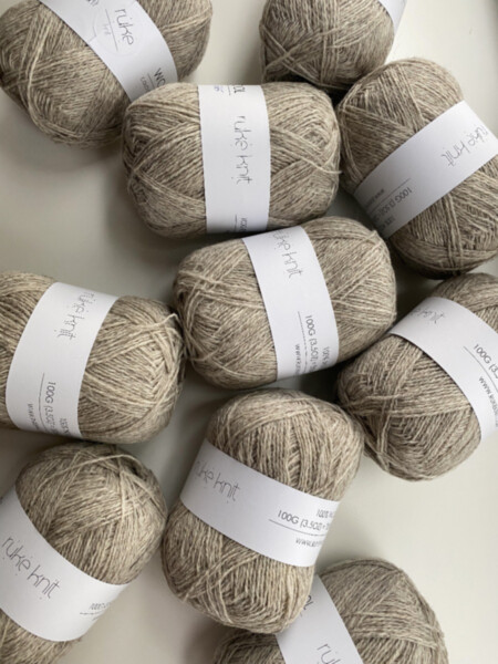 Ruke knit Wool yarn - Silk grey (265), 100g