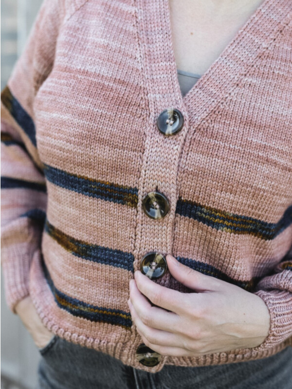 Buttons of Verona cardigan knitting pattern