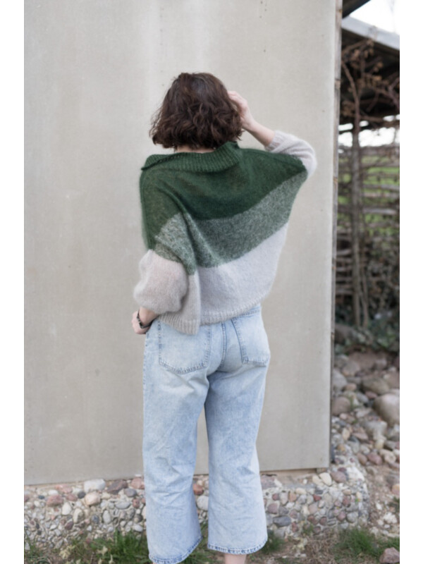 Knitting pattern for Green day sweater by Ruke knit