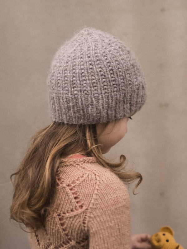 Pearl rib hat knitting pattern